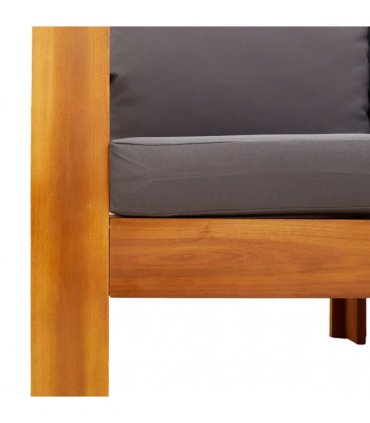 vidaXL 5 Piece Garden Sofa Set with Cushions Solid Wood Acacia