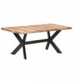 vidaXL Dining Table 180x90x75 cm Solid Wood with Honey Finish