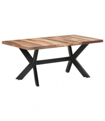 vidaXL Dining Table 180x90x75 cm Solid Wood with Honey Finish