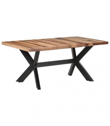 vidaXL Dining Table 180x90x75 cm Solid Wood with Honey Finish