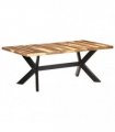 vidaXL Dining Table 200x100x75 cm Solid Wood with Honey Finish