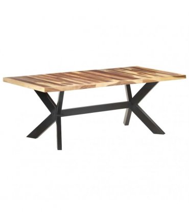 vidaXL Dining Table 200x100x75 cm Solid Wood with Honey Finish