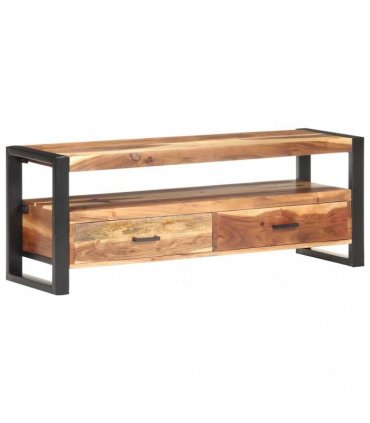 vidaXL TV Cabinet 120x35x45 cm Solid Wood with Honey Finish