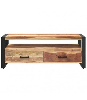 vidaXL TV Cabinet 120x35x45 cm Solid Wood with Honey Finish
