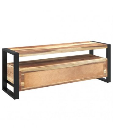 vidaXL TV Cabinet 120x35x45 cm Solid Wood with Honey Finish