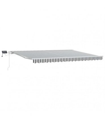 vidaXL Manual Awning with Solar LED 4.5 x 3 m