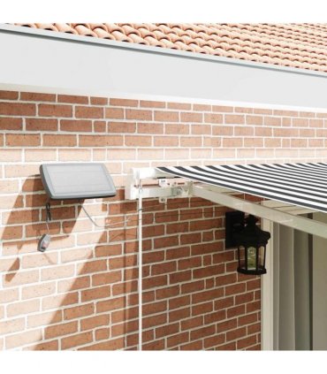 vidaXL Manual Awning with Solar LED 4.5 x 3 m