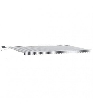 vidaXL Manual Awning with Solar LED 6 x 3 m