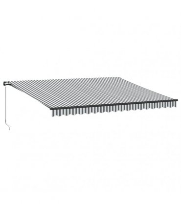 vidaXL Manual Awning with Solar LED 4.5 x 3.5 m