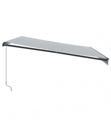 vidaXL Manual Awning with Solar LED 4.5 x 3.5 m