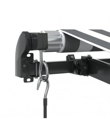 vidaXL Manual Awning with Solar LED 4.5 x 3.5 m