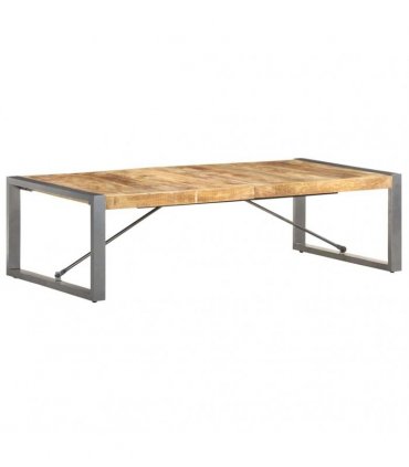 vidaXL Coffee Table 140x70x40 cm Rough Mango Wood