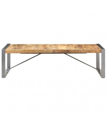 vidaXL Coffee Table 140x70x40 cm Rough Mango Wood