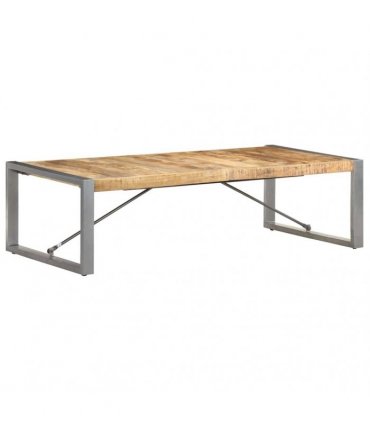 vidaXL Coffee Table 140x70x40 cm Rough Mango Wood