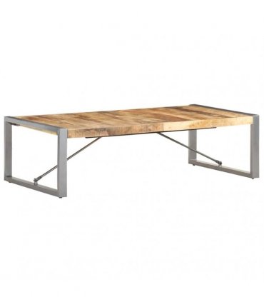 vidaXL Coffee Table 140x70x40 cm Rough Mango Wood