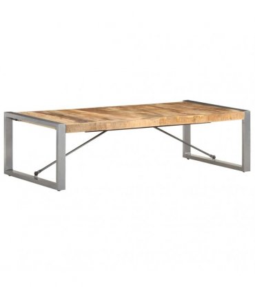 vidaXL Coffee Table 140x70x40 cm Rough Mango Wood