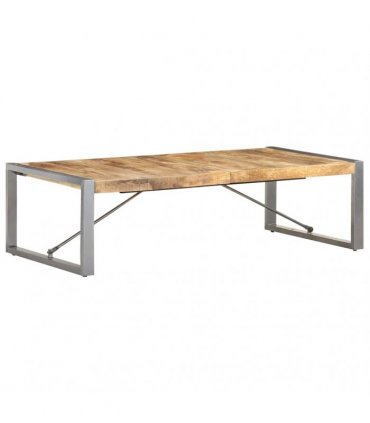 vidaXL Coffee Table 140x70x40 cm Rough Mango Wood