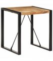 vidaXL Dining Table 70x70x75 cm Solid Rough Mango Wood