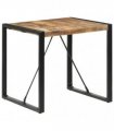 vidaXL Dining Table 80x80x75 cm Rough Mango Wood