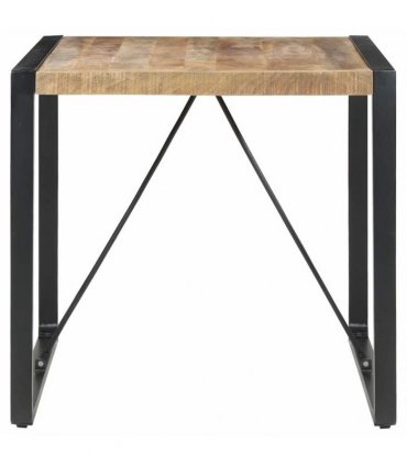 vidaXL Dining Table 80x80x75 cm Rough Mango Wood