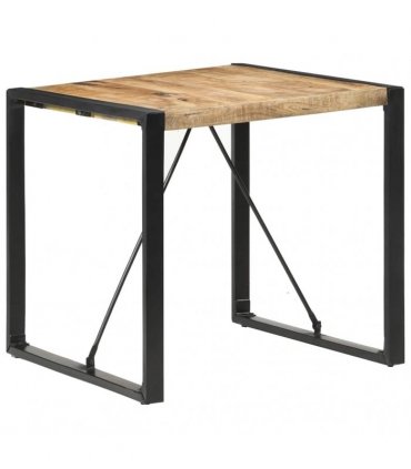 vidaXL Dining Table 80x80x75 cm Rough Mango Wood