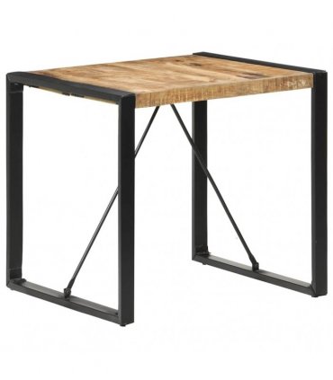 vidaXL Dining Table 80x80x75 cm Rough Mango Wood