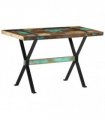 vidaXL Dining Table 120x60x76 cm Solid Reclaimed Wood