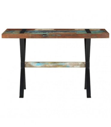 vidaXL Dining Table 120x60x76 cm Solid Reclaimed Wood