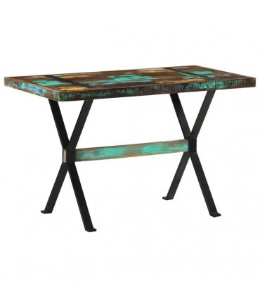 vidaXL Dining Table 120x60x76 cm Solid Reclaimed Wood