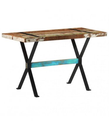 vidaXL Dining Table 120x60x76 cm Solid Reclaimed Wood