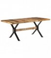 vidaXL Dining Table 180x90x76 cm Rough Mango Wood