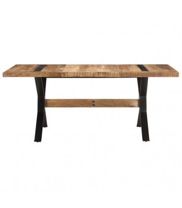 vidaXL Dining Table 180x90x76 cm Rough Mango Wood
