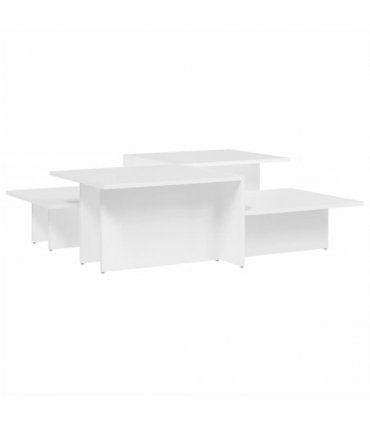 vidaXL Coffee Tables 2 pcs White Engineered Wood