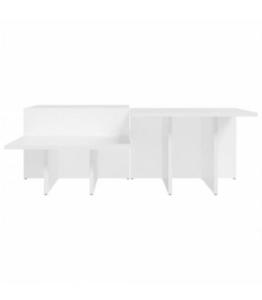 vidaXL Coffee Tables 2 pcs White Engineered Wood