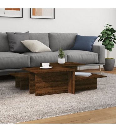 vidaXL Coffee Tables 2 pcs Brown Oak Engineered Wood