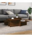 vidaXL Coffee Tables 2 pcs Brown Oak Engineered Wood