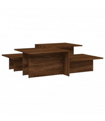 vidaXL Coffee Tables 2 pcs Brown Oak Engineered Wood