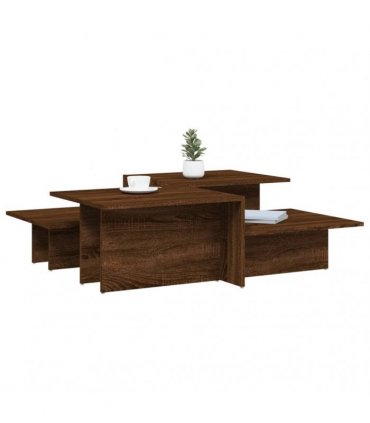 vidaXL Coffee Tables 2 pcs Brown Oak Engineered Wood