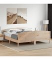 vidaXL Bed Frame without Mattress 200x200 cm Solid Wood Pine