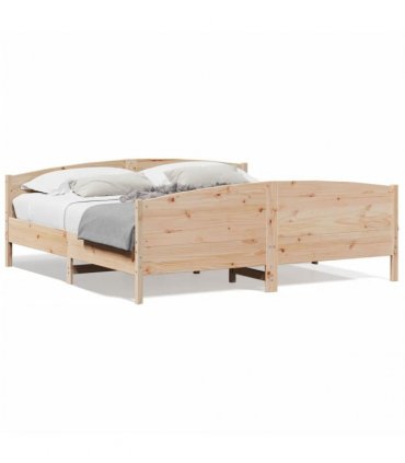 vidaXL Bed Frame without Mattress 200x200 cm Solid Wood Pine