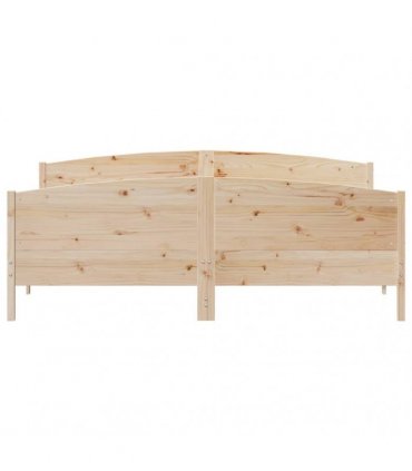 vidaXL Bed Frame without Mattress 200x200 cm Solid Wood Pine