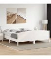 vidaXL Bed Frame without Mattress White 200x200 cm Solid Wood Pine