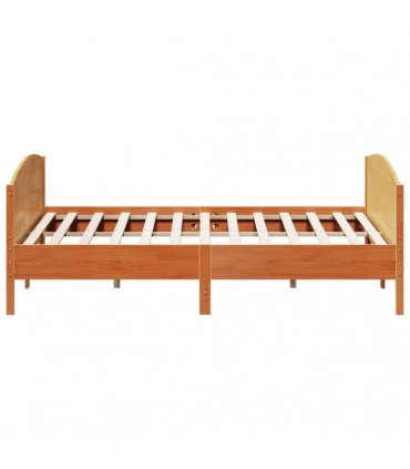 vidaXL Bed Frame without Mattress Wax Brown 180x200 cm Solid Wood Pine