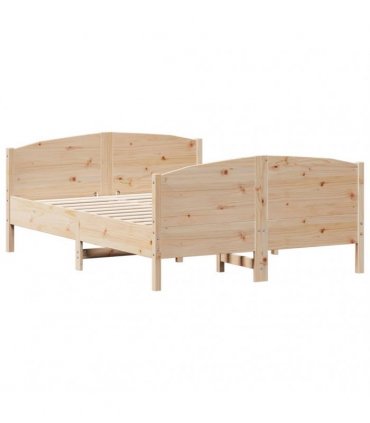 vidaXL Bed Frame without Mattress 120x200 cm Solid Wood Pine