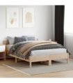 vidaXL Bed Frame without Mattress 150x200 cm King Size Solid Wood Pine