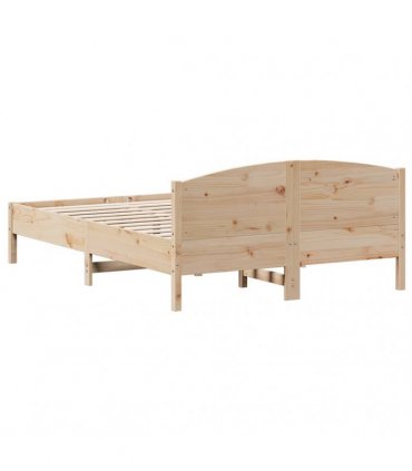 vidaXL Bed Frame without Mattress 150x200 cm King Size Solid Wood Pine