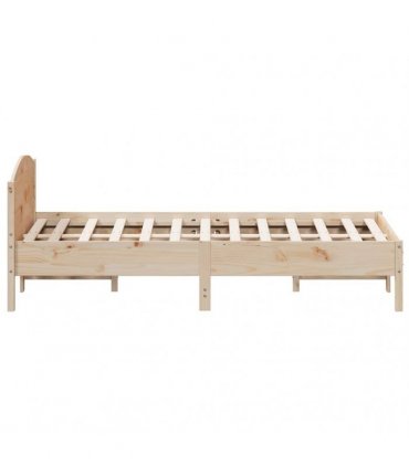 vidaXL Bed Frame without Mattress 150x200 cm King Size Solid Wood Pine