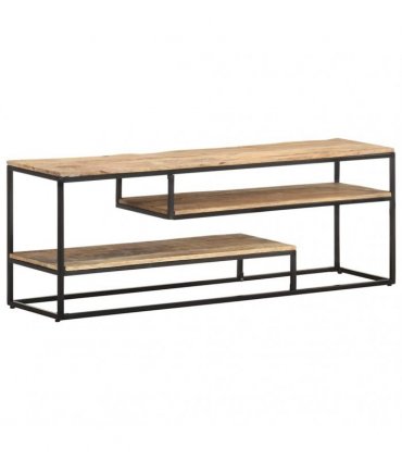 vidaXL TV Cabinet 130x30x45 cm Rough Mango Wood