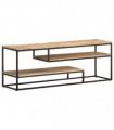 vidaXL TV Cabinet 130x30x45 cm Rough Mango Wood