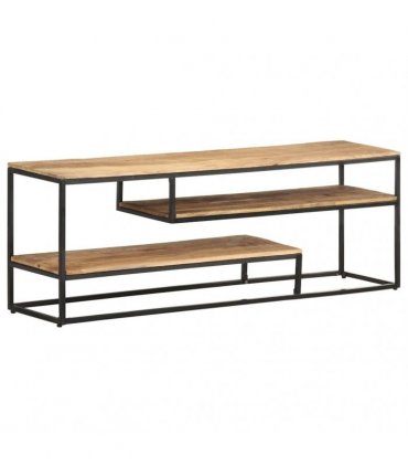 vidaXL TV Cabinet 130x30x45 cm Rough Mango Wood